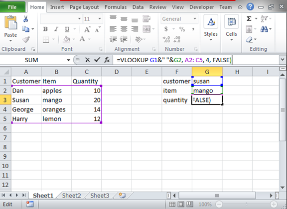 compare two columns in excel using vlookup