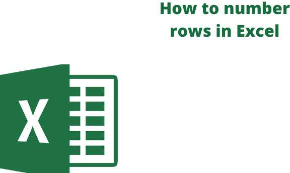 How to number rows in Excel